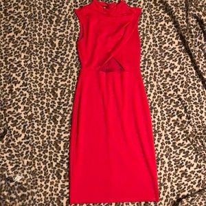 Keyhole Red Dress